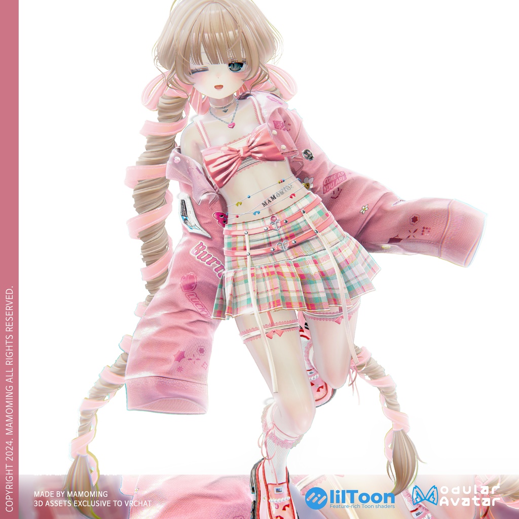 ❰Setup❱ 9アバター対応 Set_004 big ribbon uniform