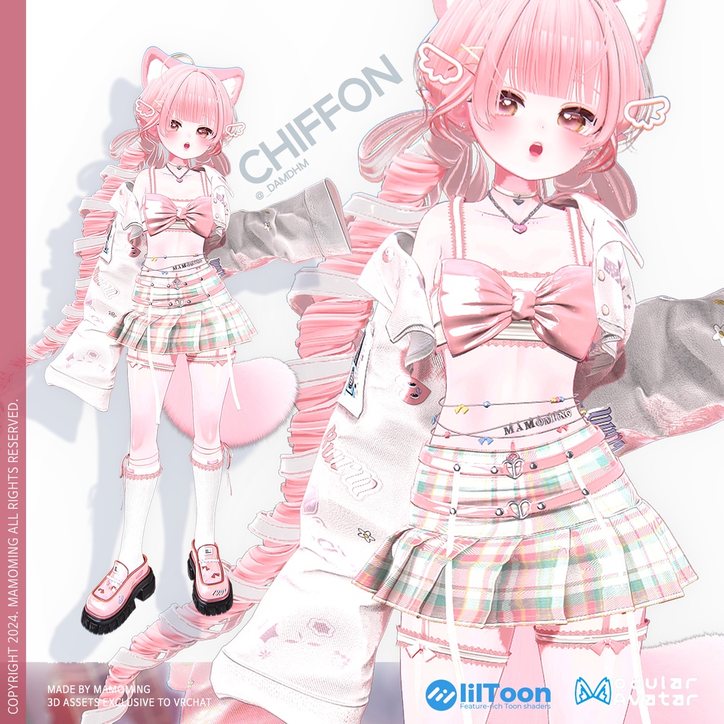 ❰Setup❱ 9アバター対応 Set_004 big ribbon uniform