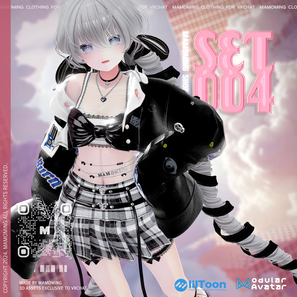 ❰Setup❱ 9アバター対応 Set_004 big ribbon uniform