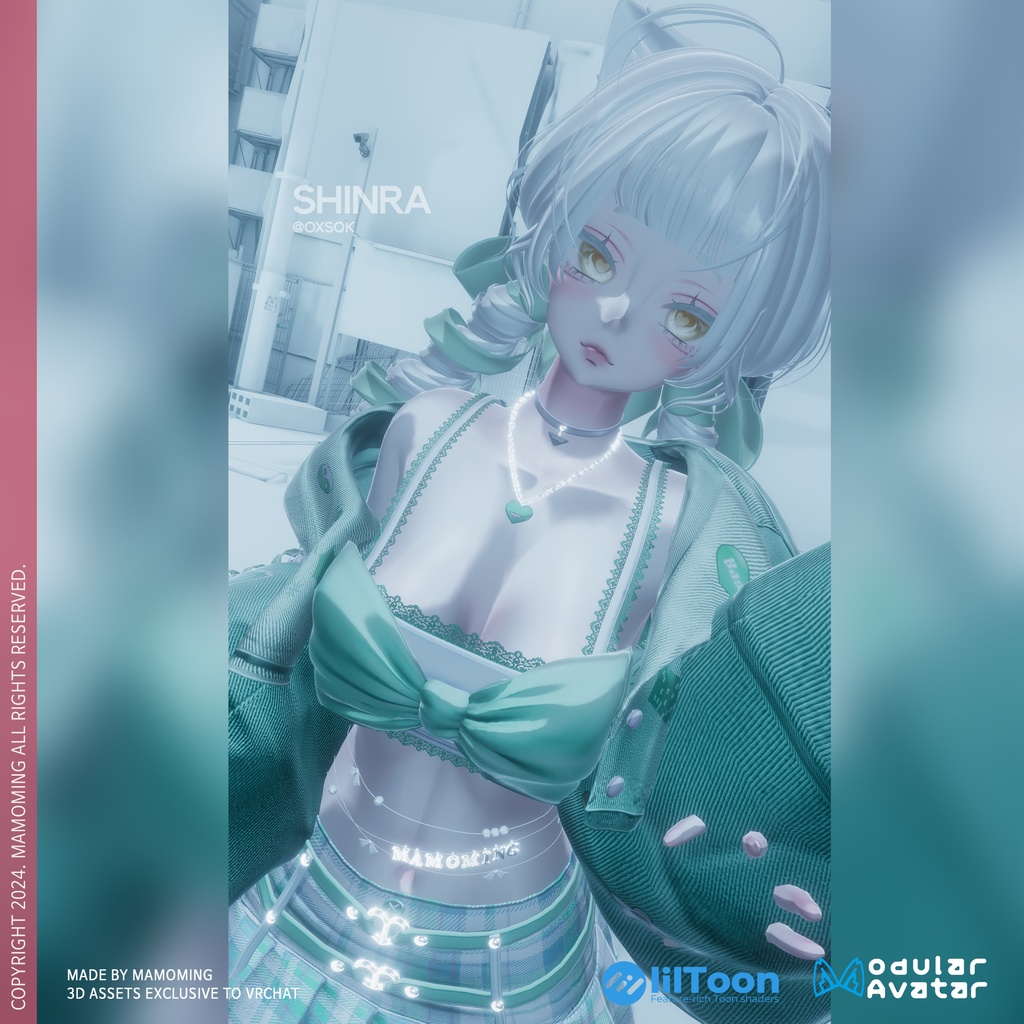 ❰Setup❱ 9アバター対応 Set_004 big ribbon uniform