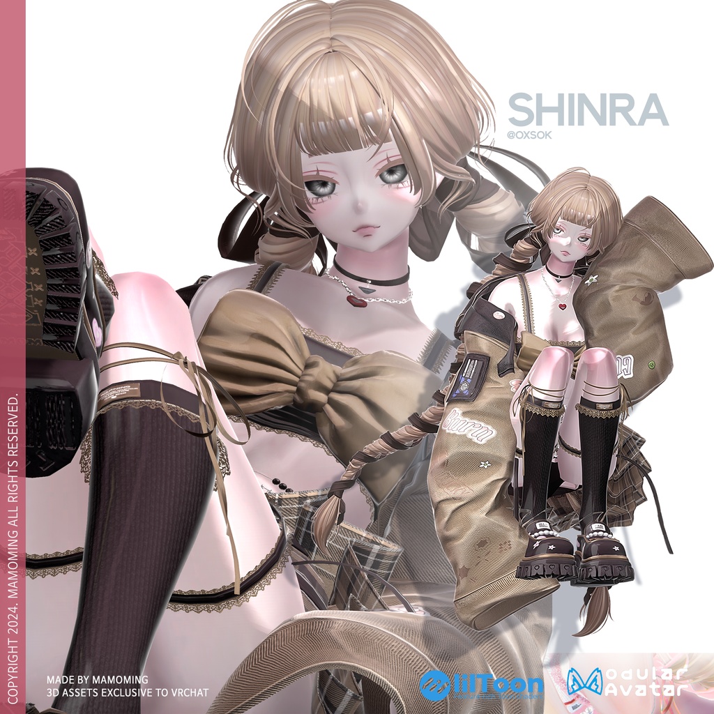 ❰Setup❱ 9アバター対応 Set_004 big ribbon uniform