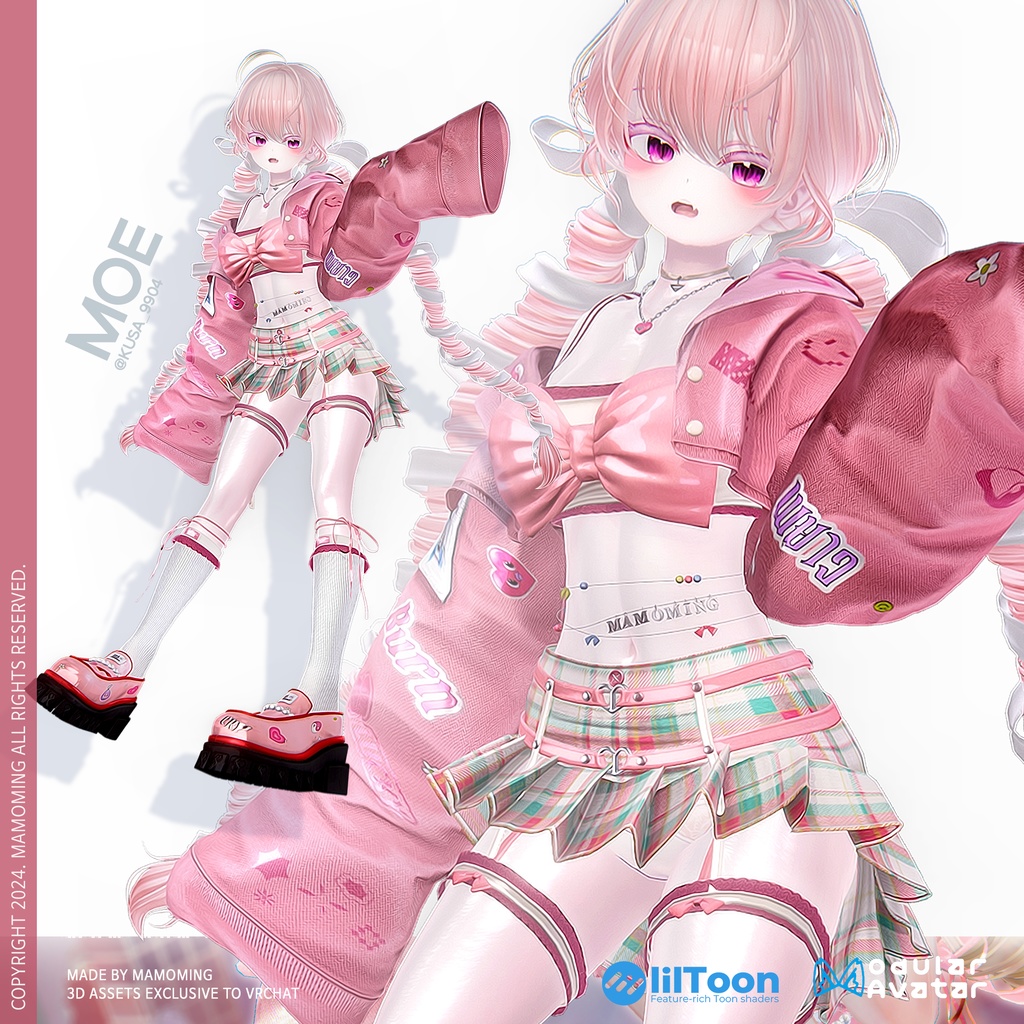 ❰Setup❱ 9アバター対応 Set_004 big ribbon uniform