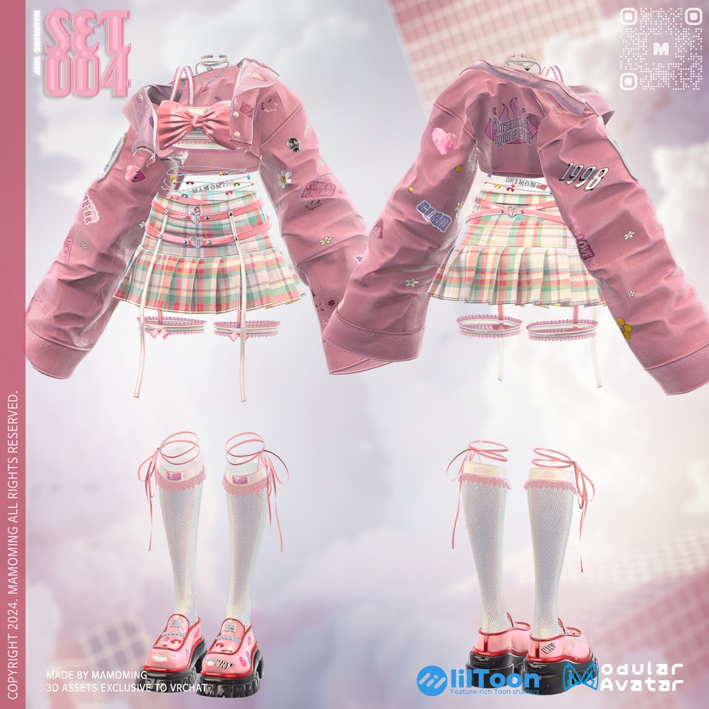❰Setup❱ 9アバター対応 Set_004 big ribbon uniform