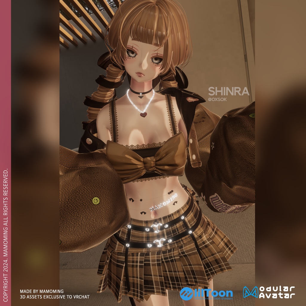 ❰Setup❱ 9アバター対応 Set_004 big ribbon uniform