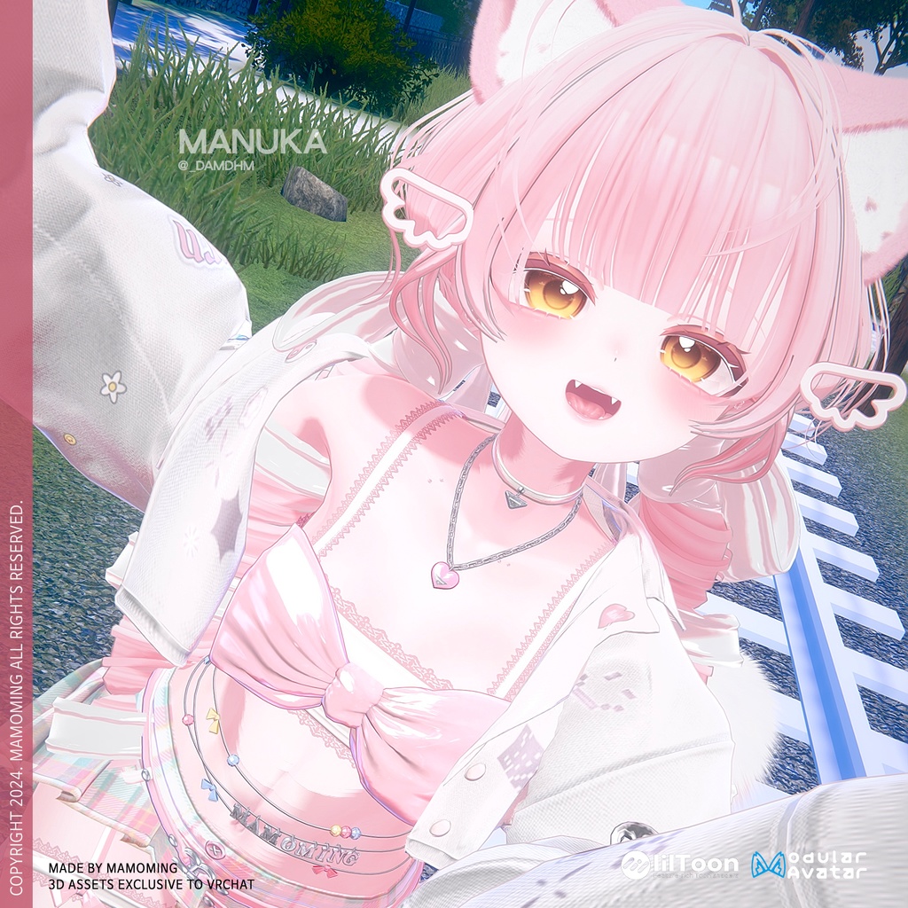 ❰Hair❱ 9アバター対応 Hair_004 ribbon whirl twintail hair