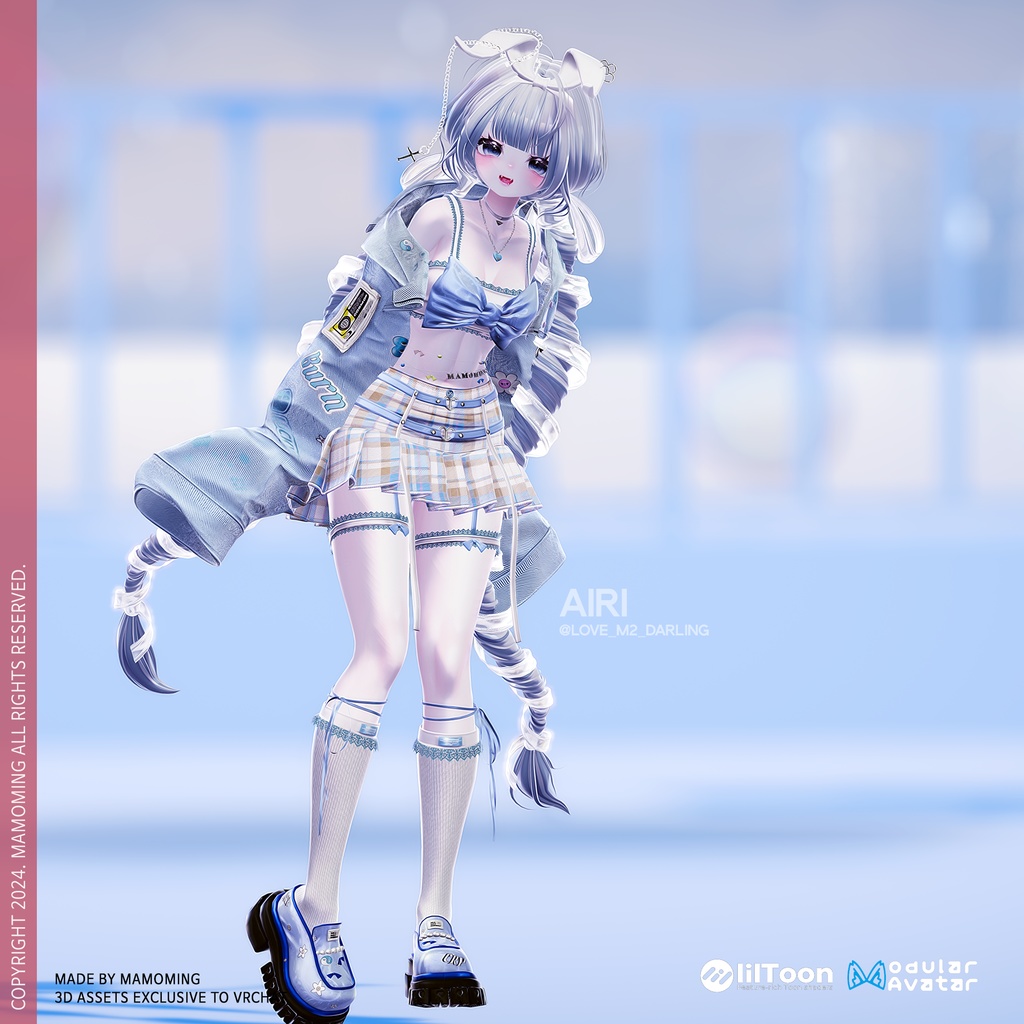 ❰Hair❱ 9アバター対応 Hair_004 ribbon whirl twintail hair