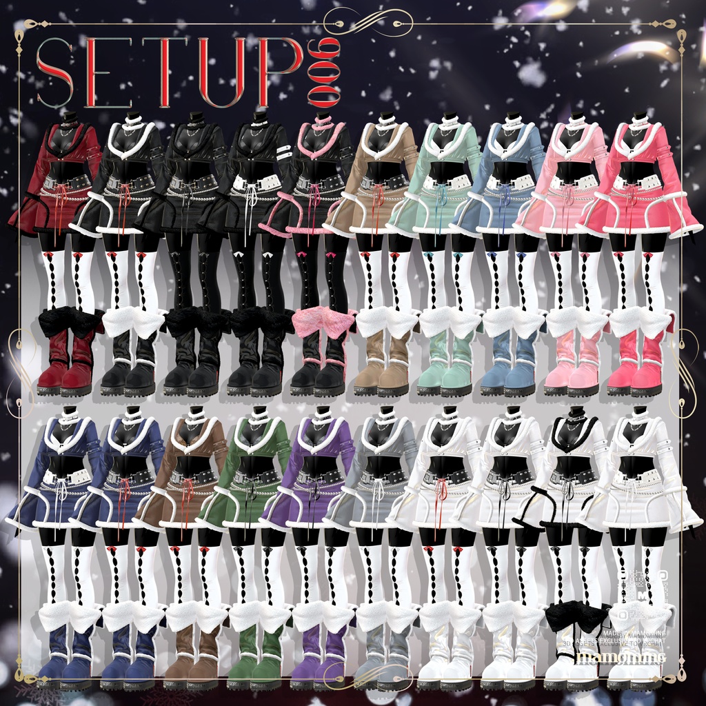 ❰Setup❱ 9アバター対応 Set_006 crop jacket Setup