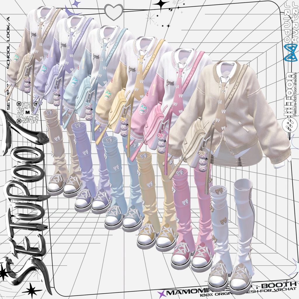 ❰Setup❱ 12アバター対応 Set_007 School Look. A