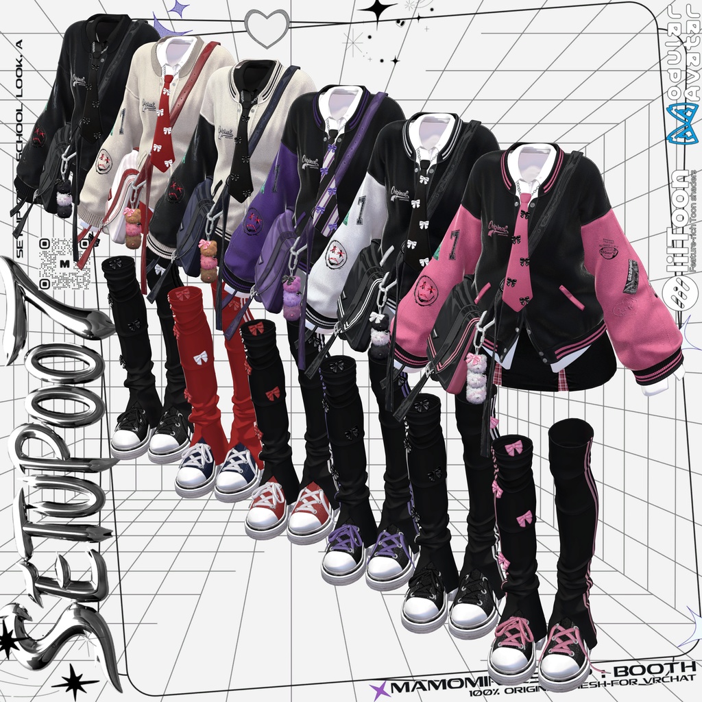 ❰Setup❱ 12アバター対応 Set_007 School Look. A