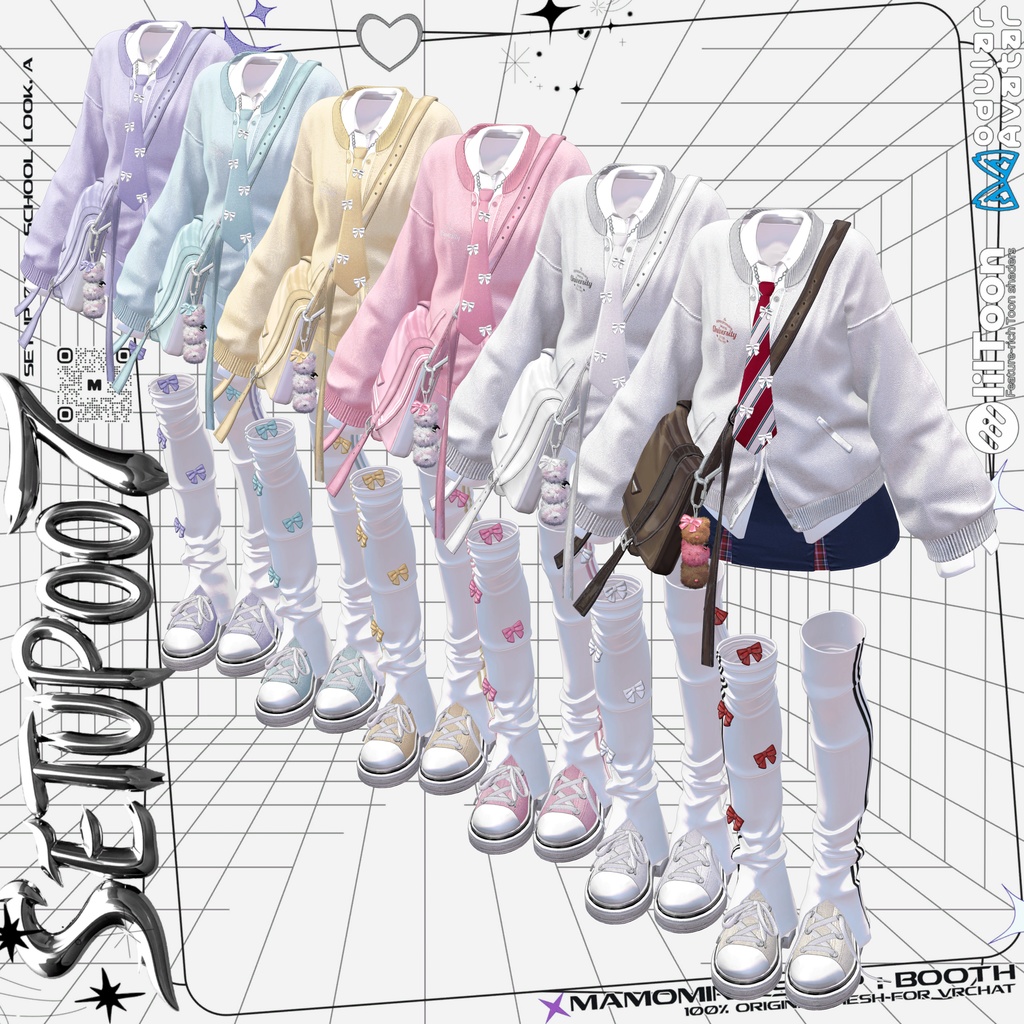 ❰Setup❱ 12アバター対応 Set_007 School Look. A