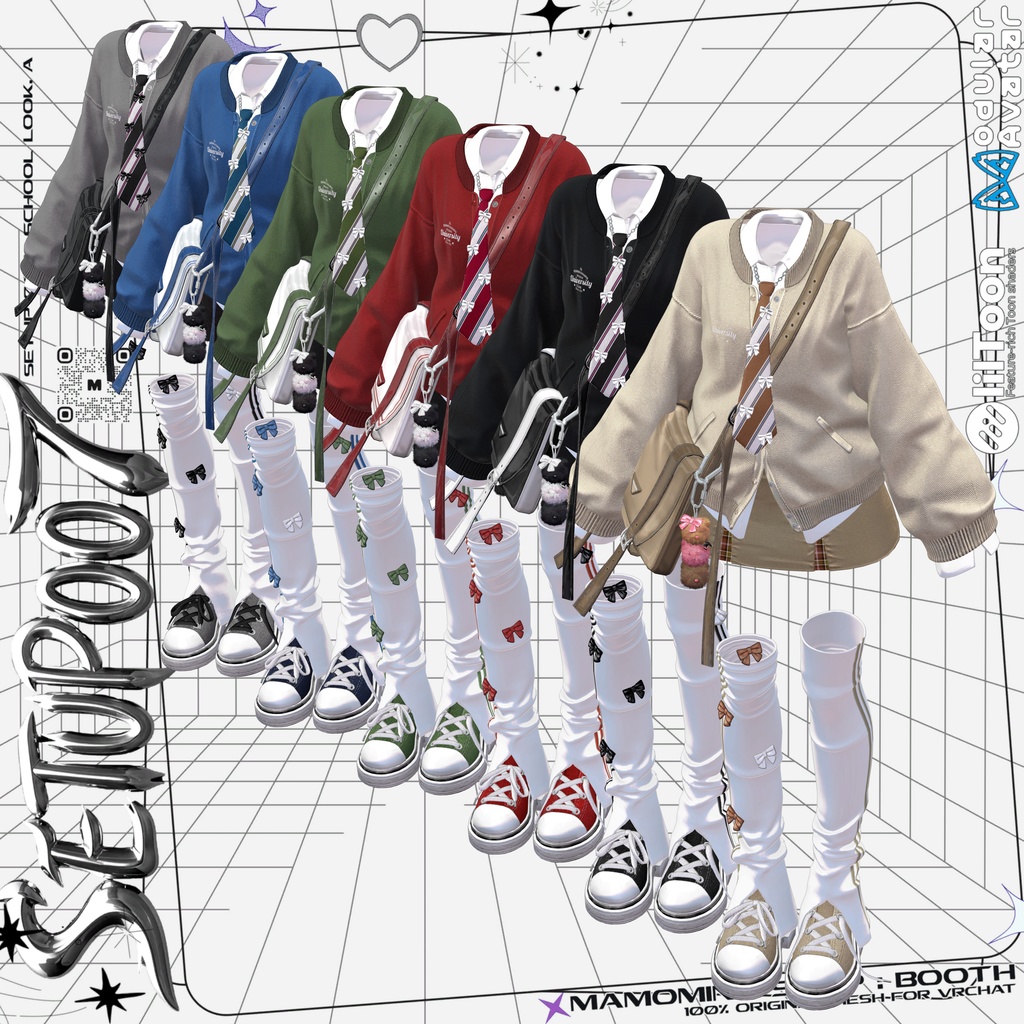 ❰Setup❱ 12アバター対応 Set_007 School Look. A