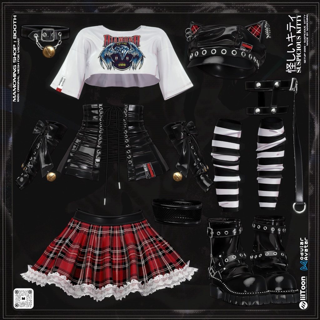 ❰Setup❱ 12アバター対応 Set_009 Suspicious Kitty