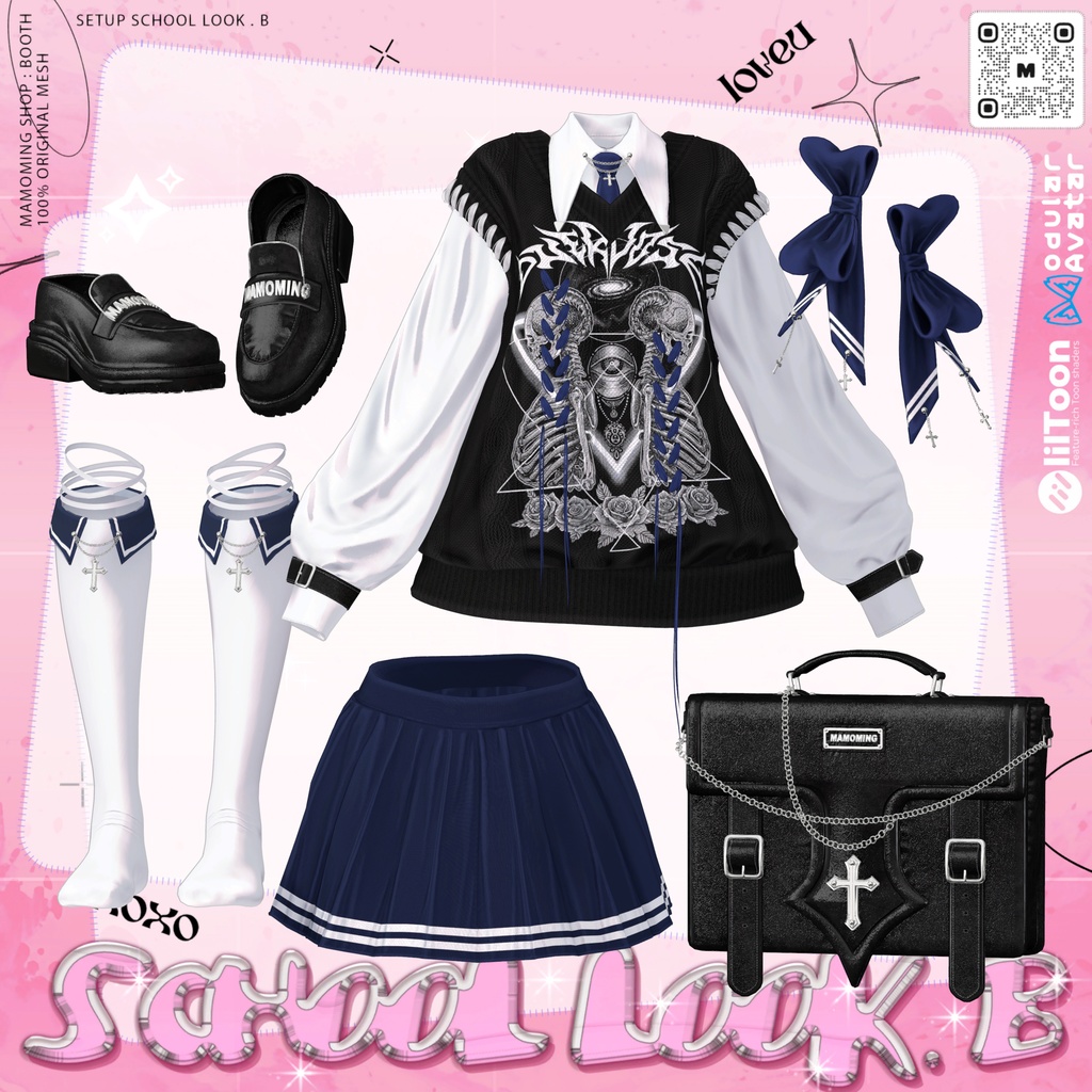 ❰Setup❱  13アバター対応 Set_010 School Look. B