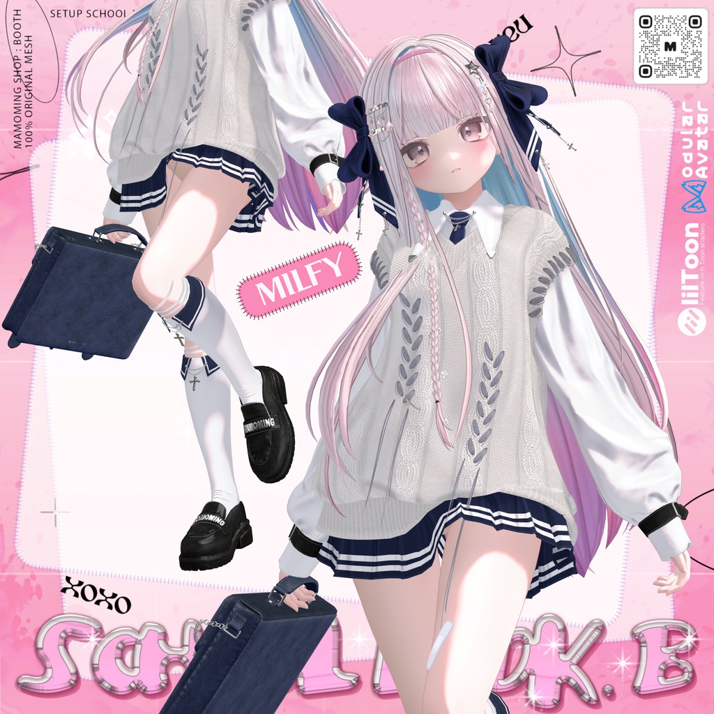 ❰Setup❱  13アバター対応 Set_010 School Look. B