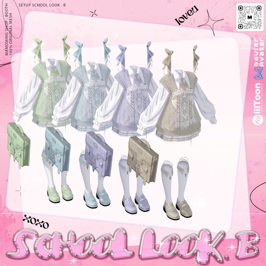 ❰Setup❱  13アバター対応 Set_010 School Look. B