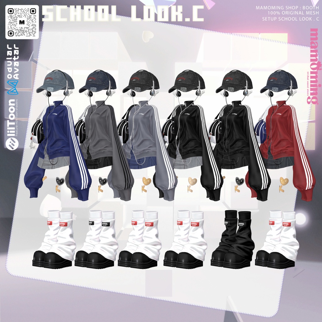 ❰Setup❱ 14アバター対応 Set_011 School Look. C