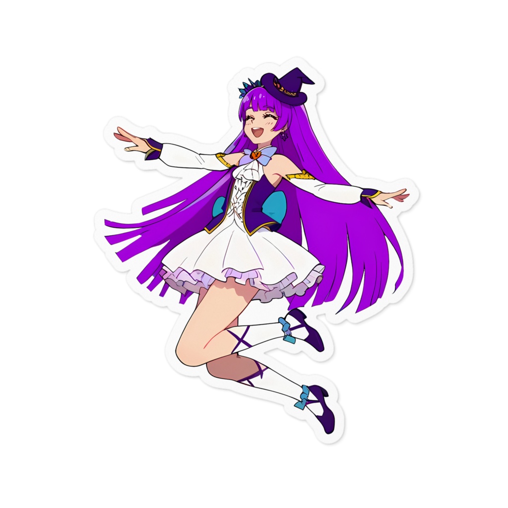 🌟 レトロ魔法少女ステッカー ✨レイ✨ 100mm 🌟