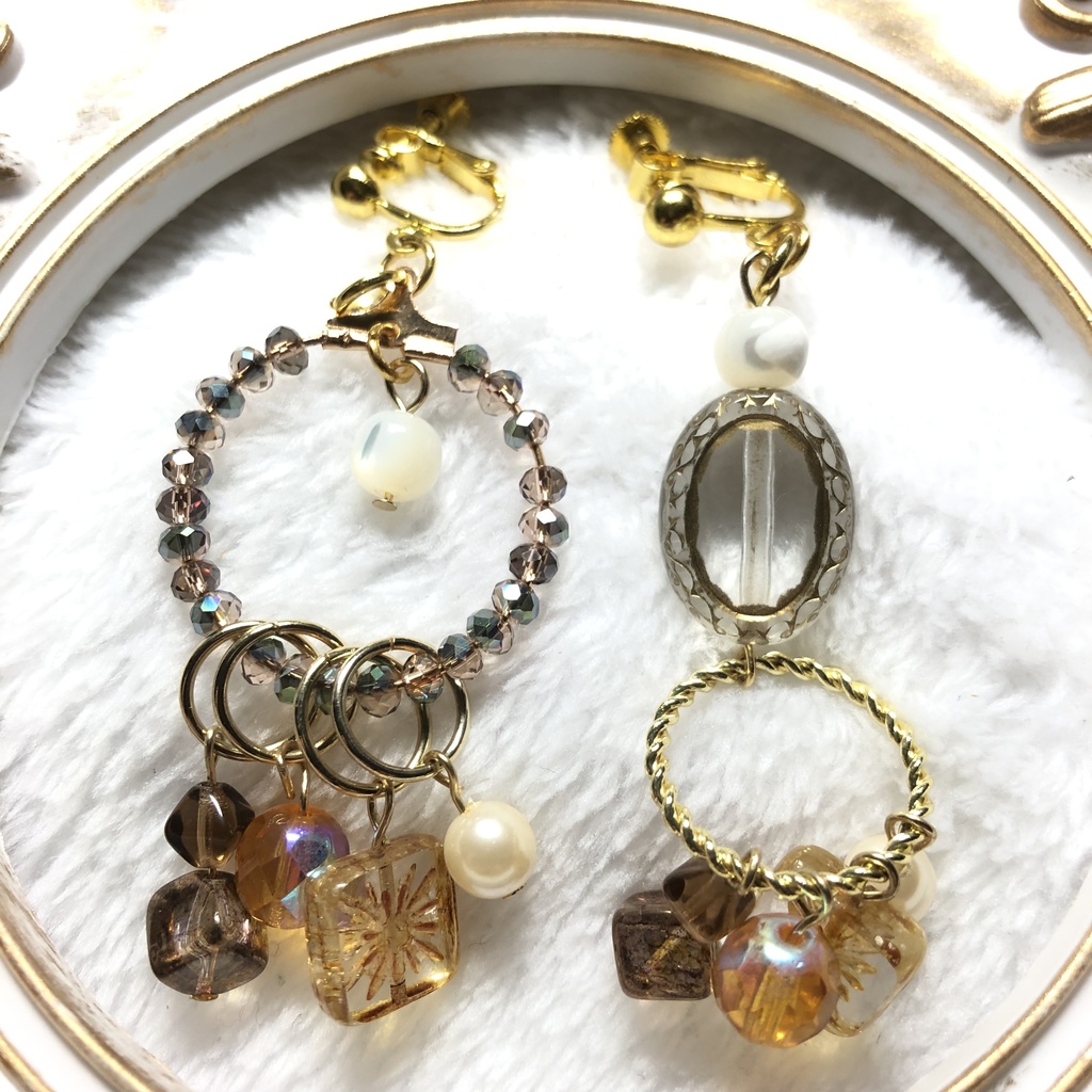 囚われのパルマ　アオイイメージイヤリング