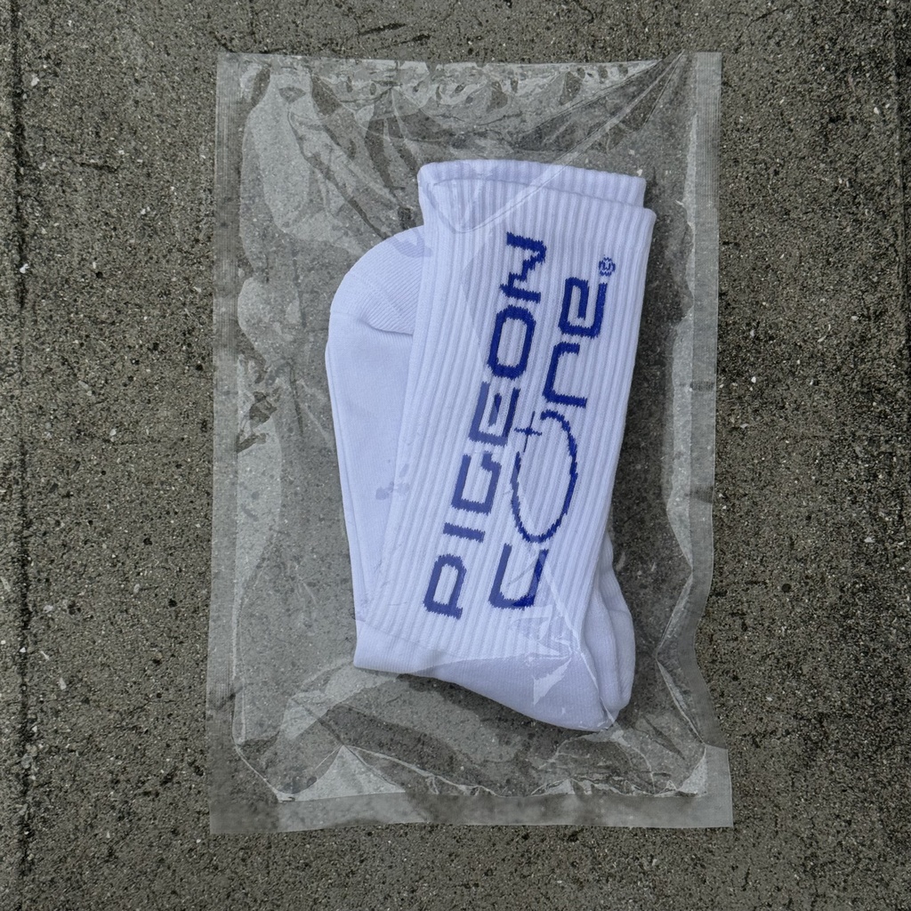 original logo socks ( WHT / BLU )