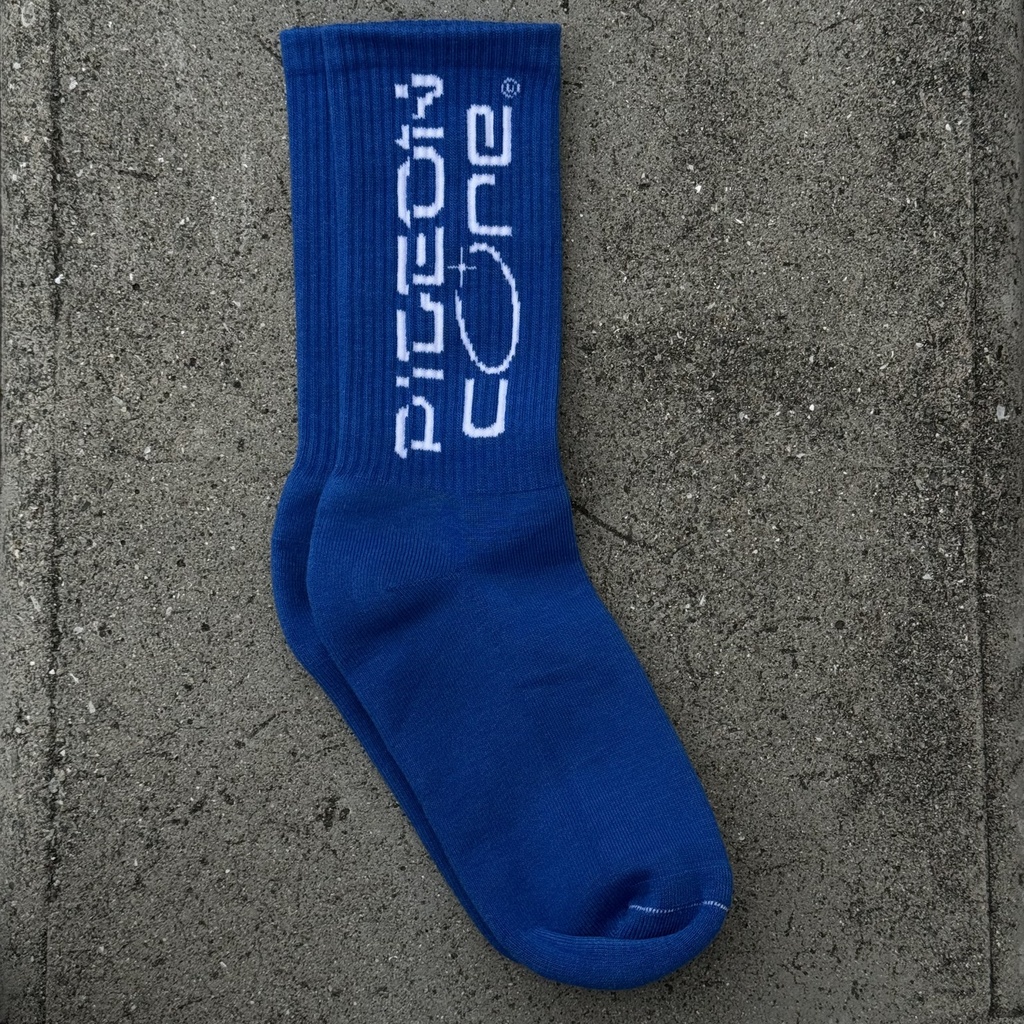 original logo socks ( WHT / BLU )