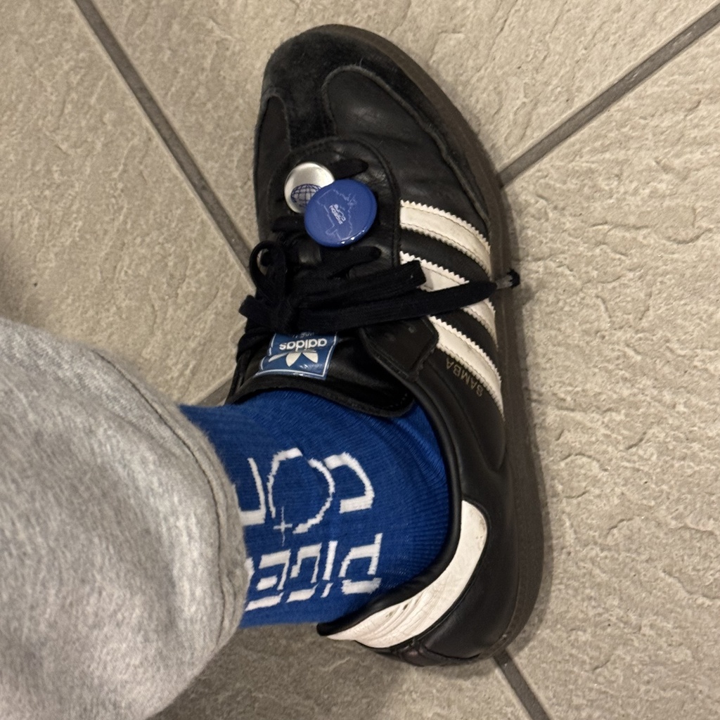 original logo socks ( WHT / BLU )