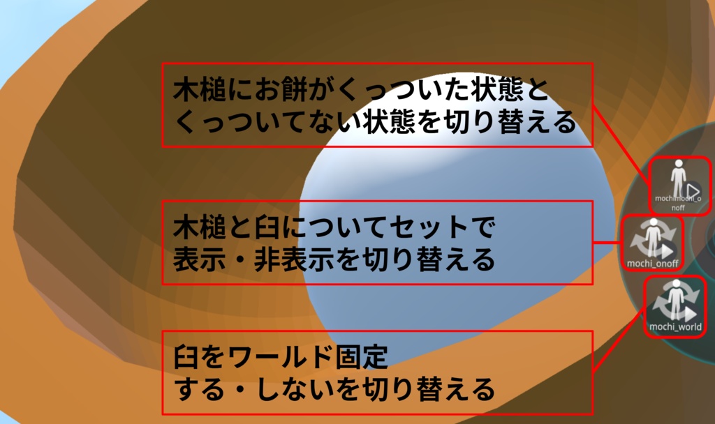 餅つきアバターギミック(まめふれんず対応)(MA対応)