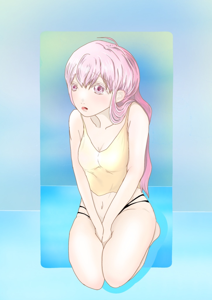 舌出し女子 スマホリング