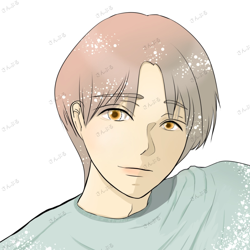アイコンなどに　色素薄い系男子