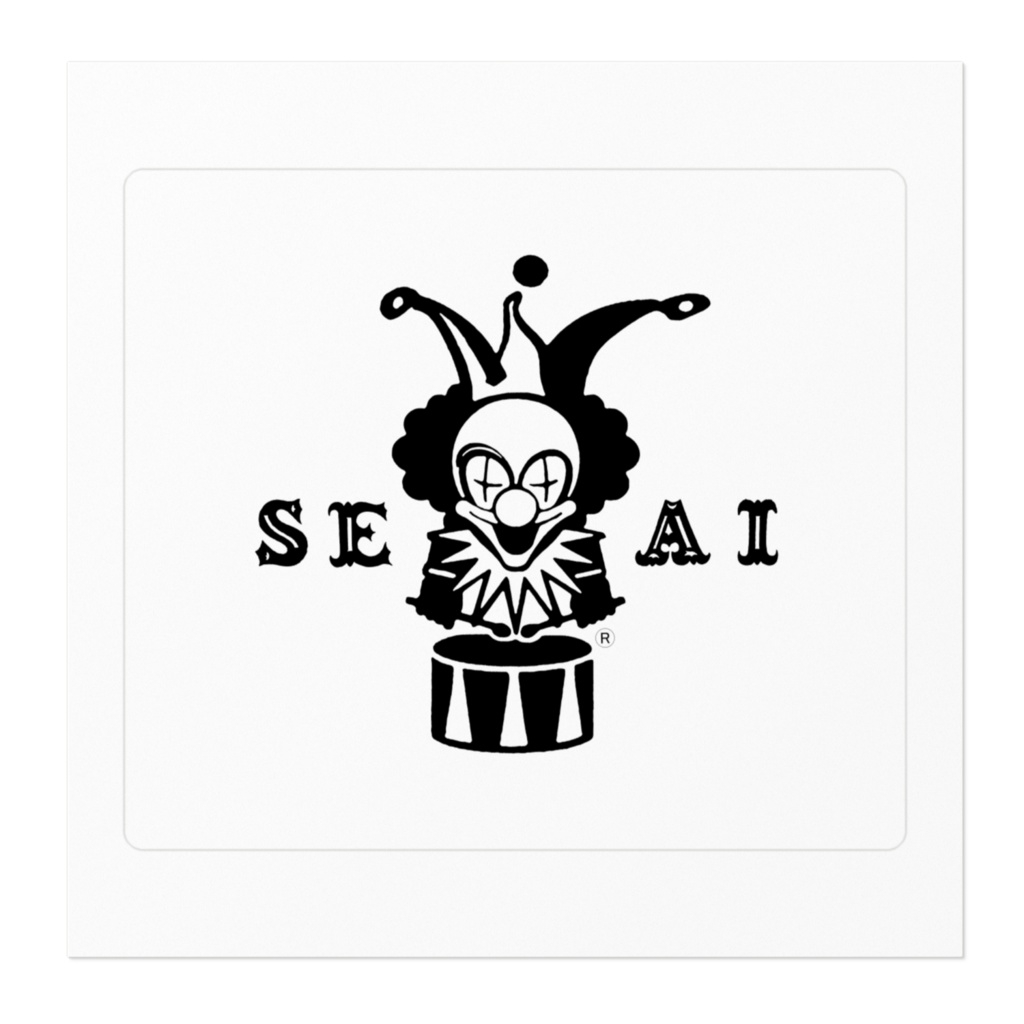 SEAI LOGO STICKER white 10cm
