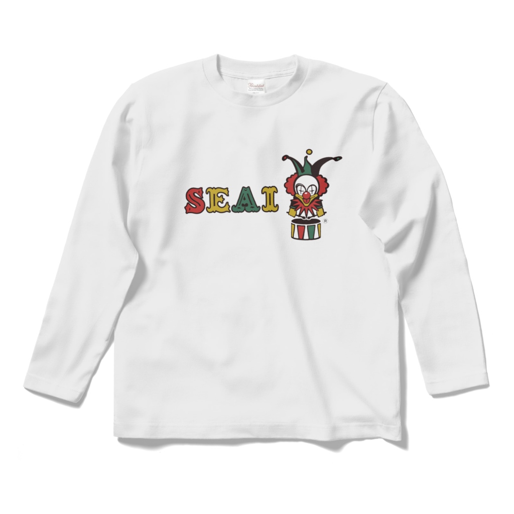 SEAI COLOR LOGO LONG SLEEVE-T white