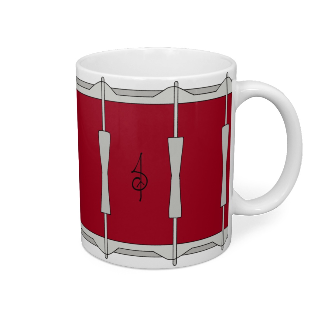 S AUTOGRAPH SNARE DRUM MUG / red
