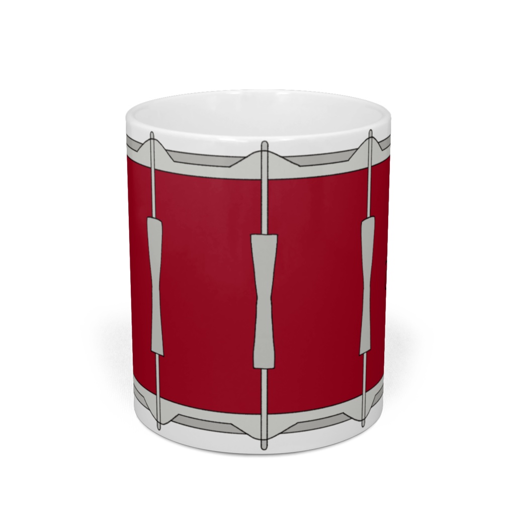 S AUTOGRAPH SNARE DRUM MUG / red