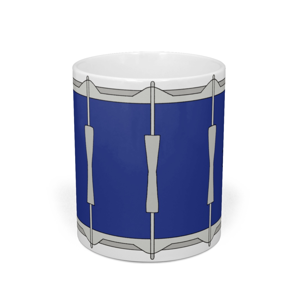 S AUTOGRAPH SNARE DRUM MUG / blue
