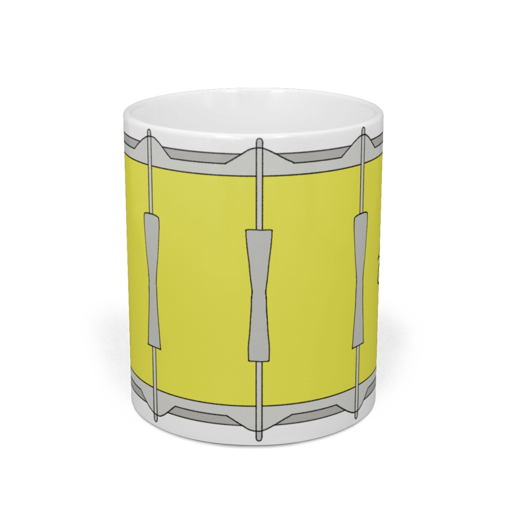 S AUTOGRAPH SNARE DRUM MUG / yellow