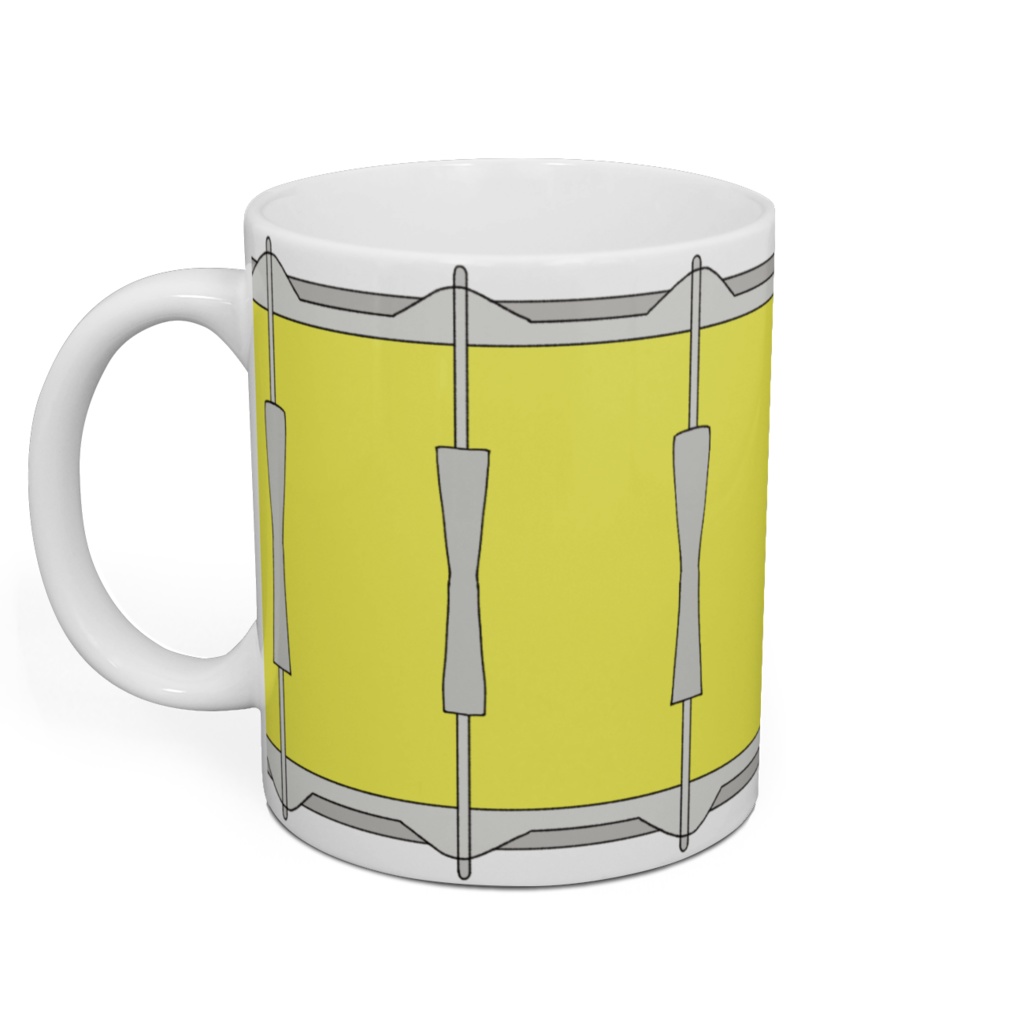S AUTOGRAPH SNARE DRUM MUG / yellow