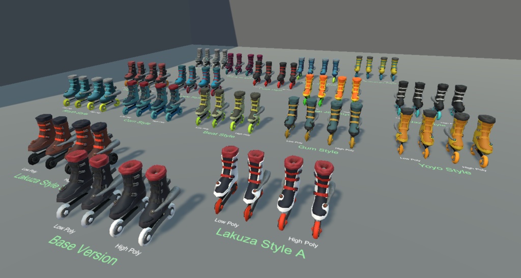 Inline Skates Model Pack