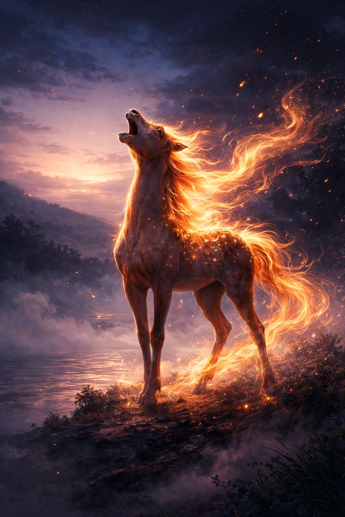 成長する火の若馬（覚醒・始まりの声） Fire Colt of Ascension – The First Cry