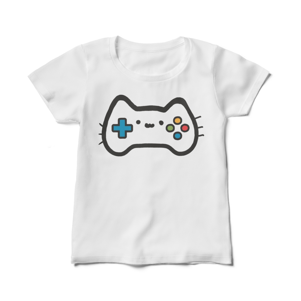 猫 コントローラー Tシャツ 