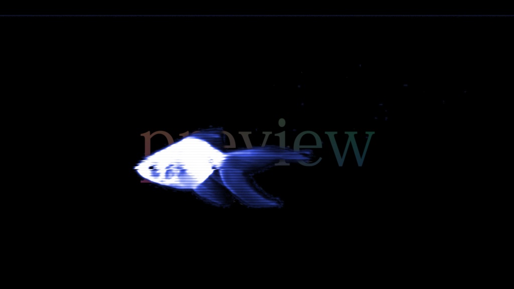 ホログラム 金魚 (背景無し)