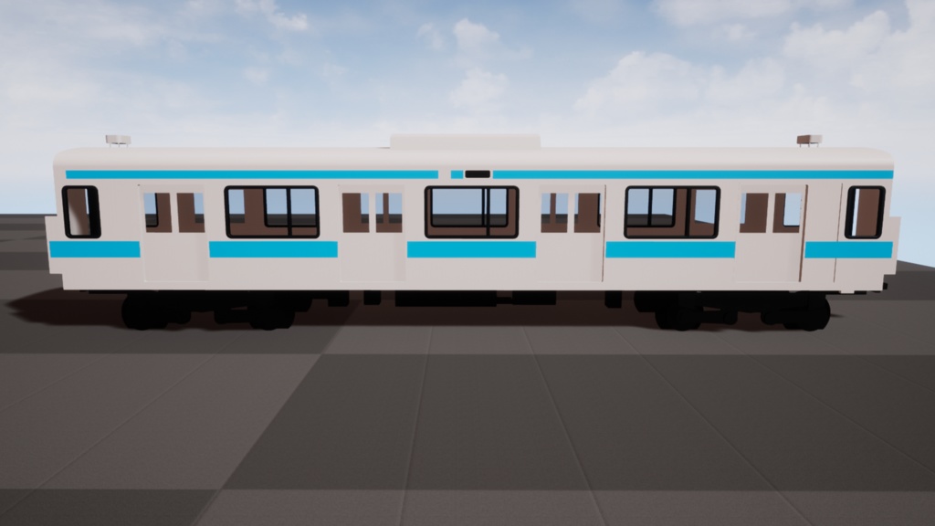 [3Dモデル]209系0番台　京浜東北線色　中間車