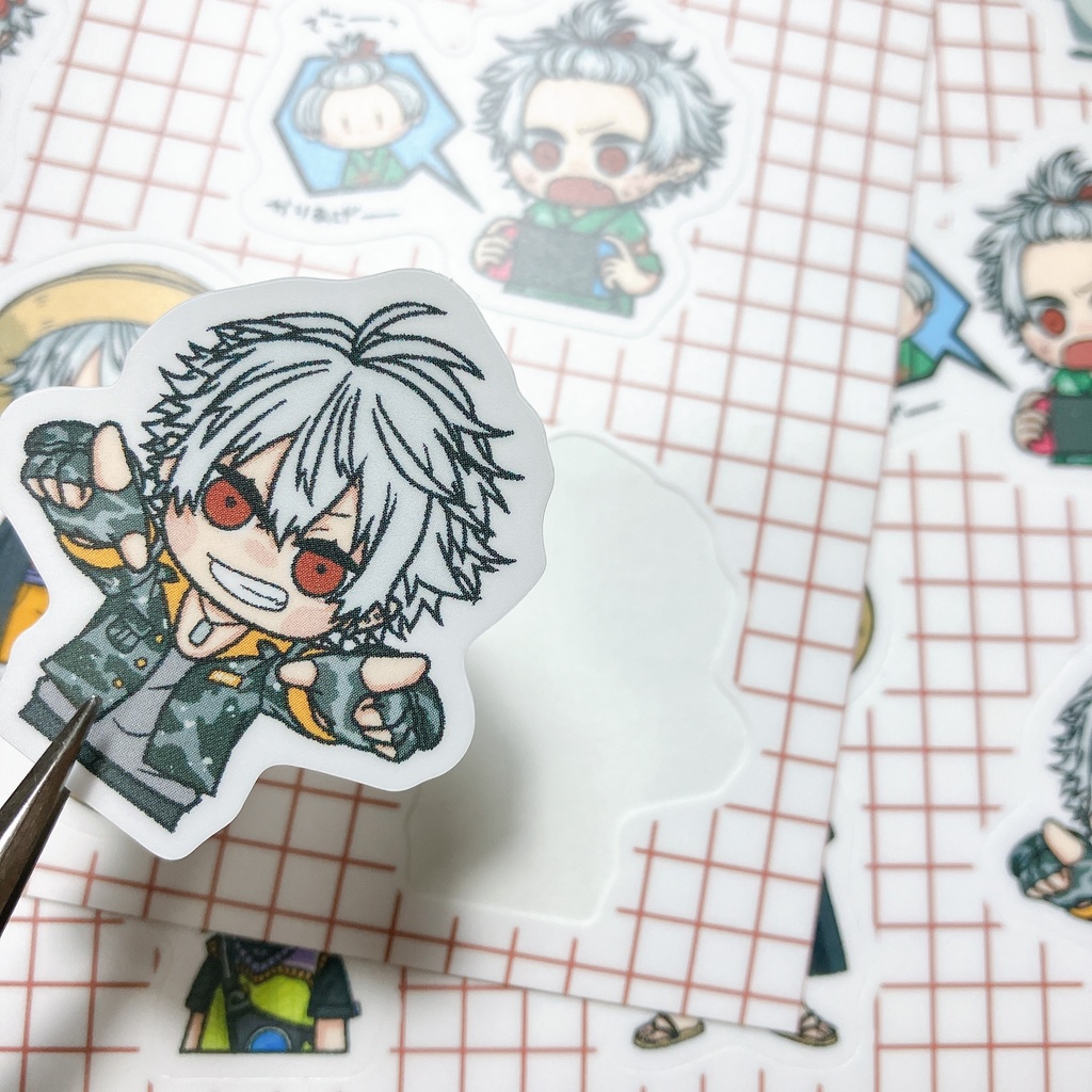 【非公式】ハーフカットシール(コスプレ葛葉)