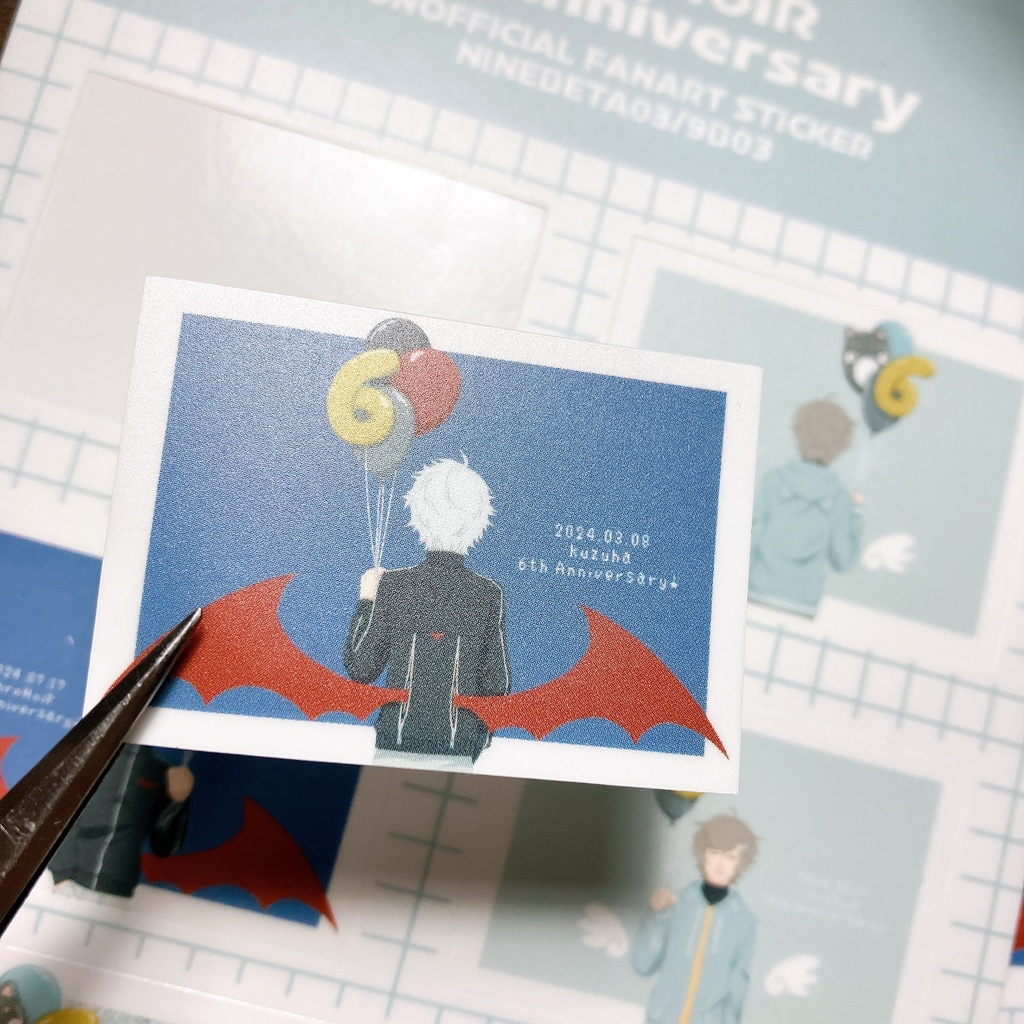 【非公式】ハーフカットシール(ChroNoiR)