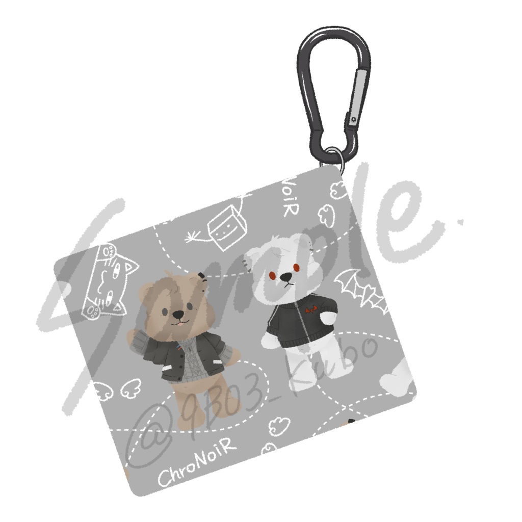 ★【非公式】PVCスクエアケース(くまのわ)