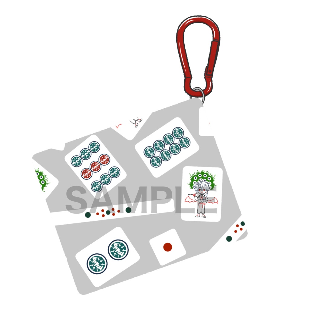 ★【非公式】PVCスクエアケース(葛葉麻雀牌)