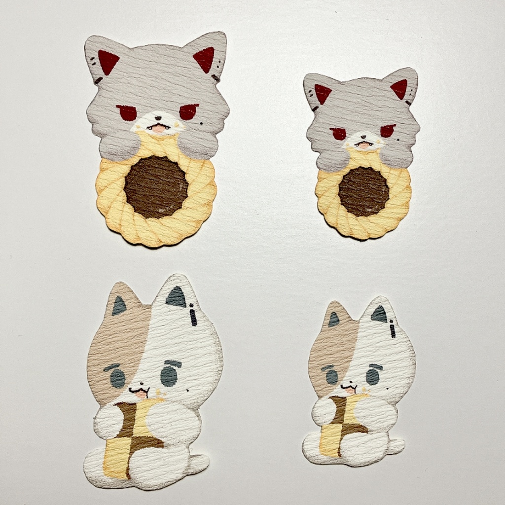 【非公式】クッキーステッカーAセット〈のわたうん〉