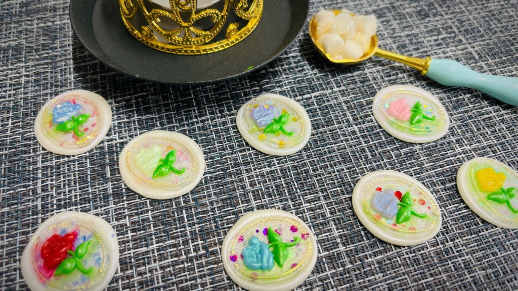 バラ シーリングスタンプ 封蝋 ランダム4点セット