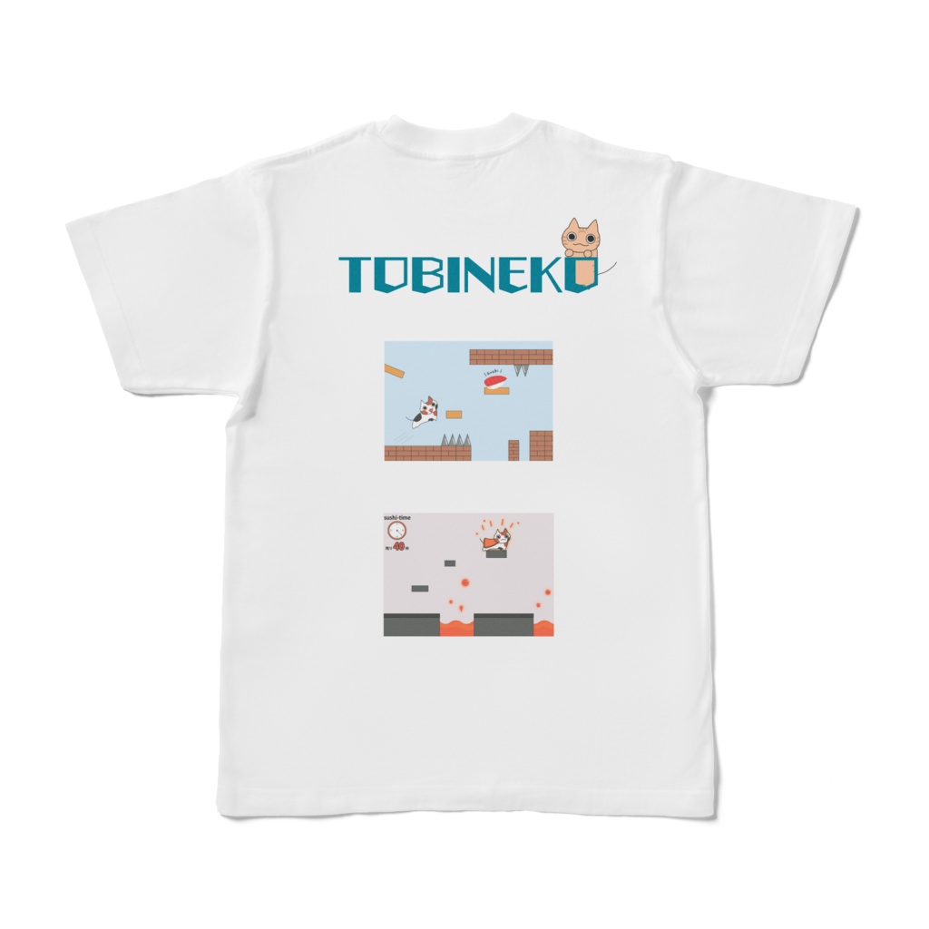 とびねこTシャツ