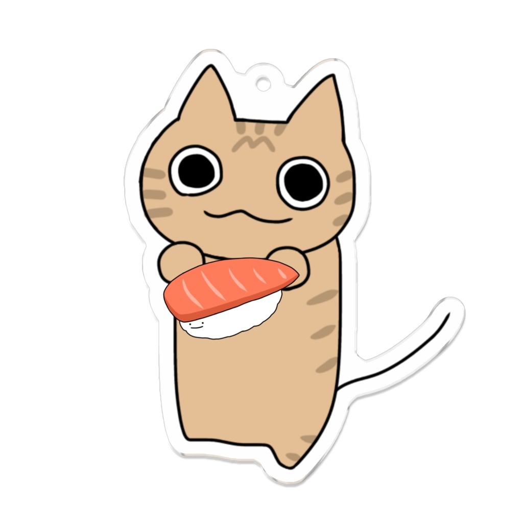 とびねこキーホルダー 茶トラ