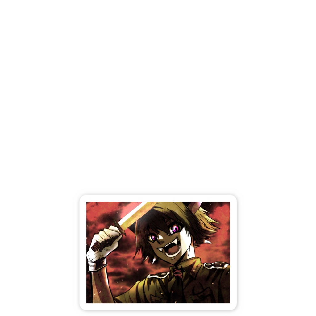 ファンアート HELLSINGシュレディンガー准尉ステッカー