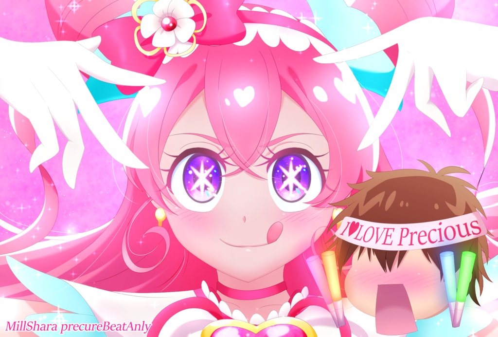 ハートホログラムポストカード